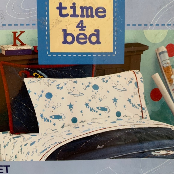 Space & The Galaxy NEW Full Flat Sheet + Pillowcase - Picture 7 of 7